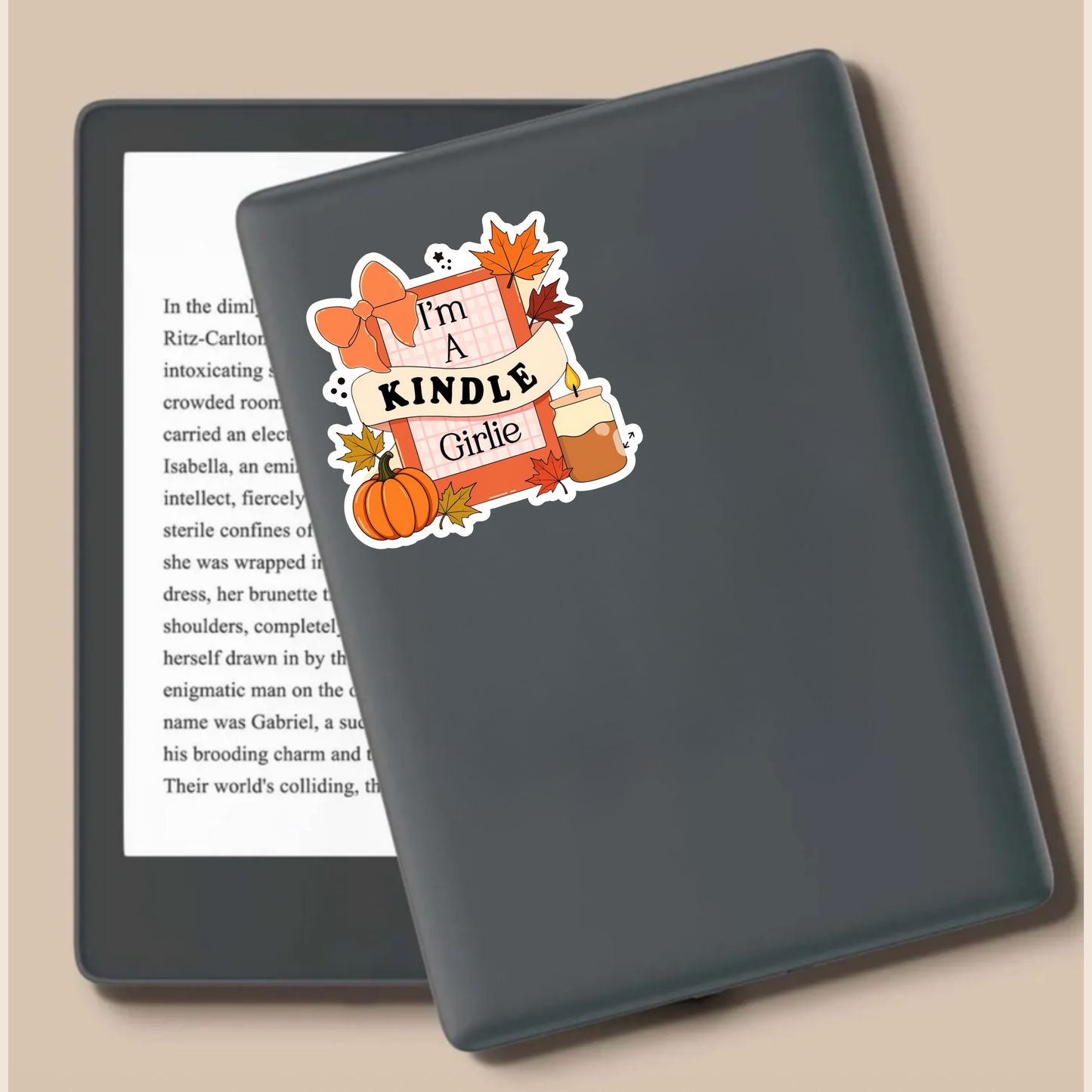 I’m a Kindle Girlie die cut