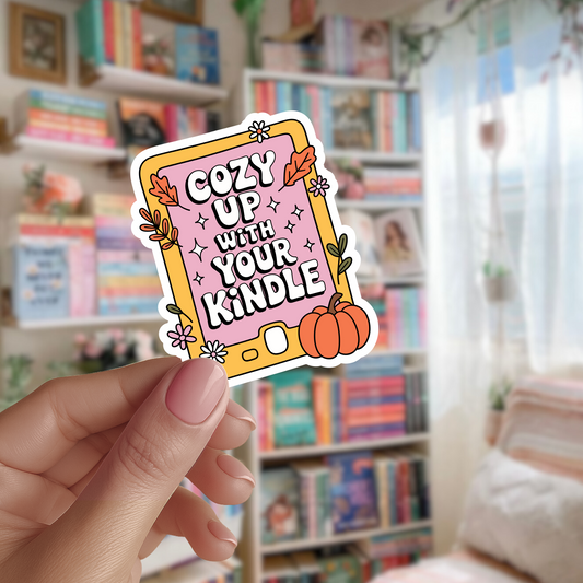 Cozy Up With Your Kindle die cut