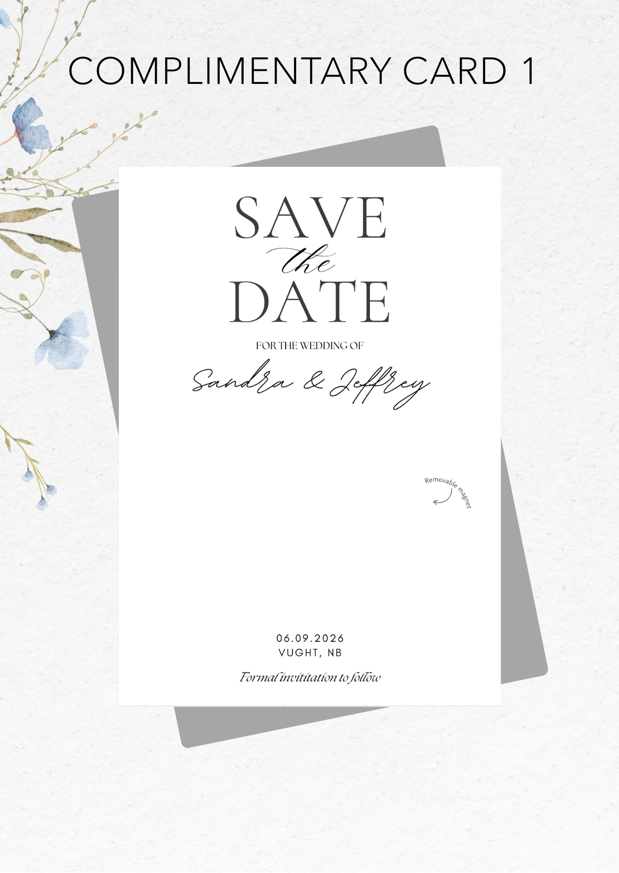 Save the Date: Fridge Magnet