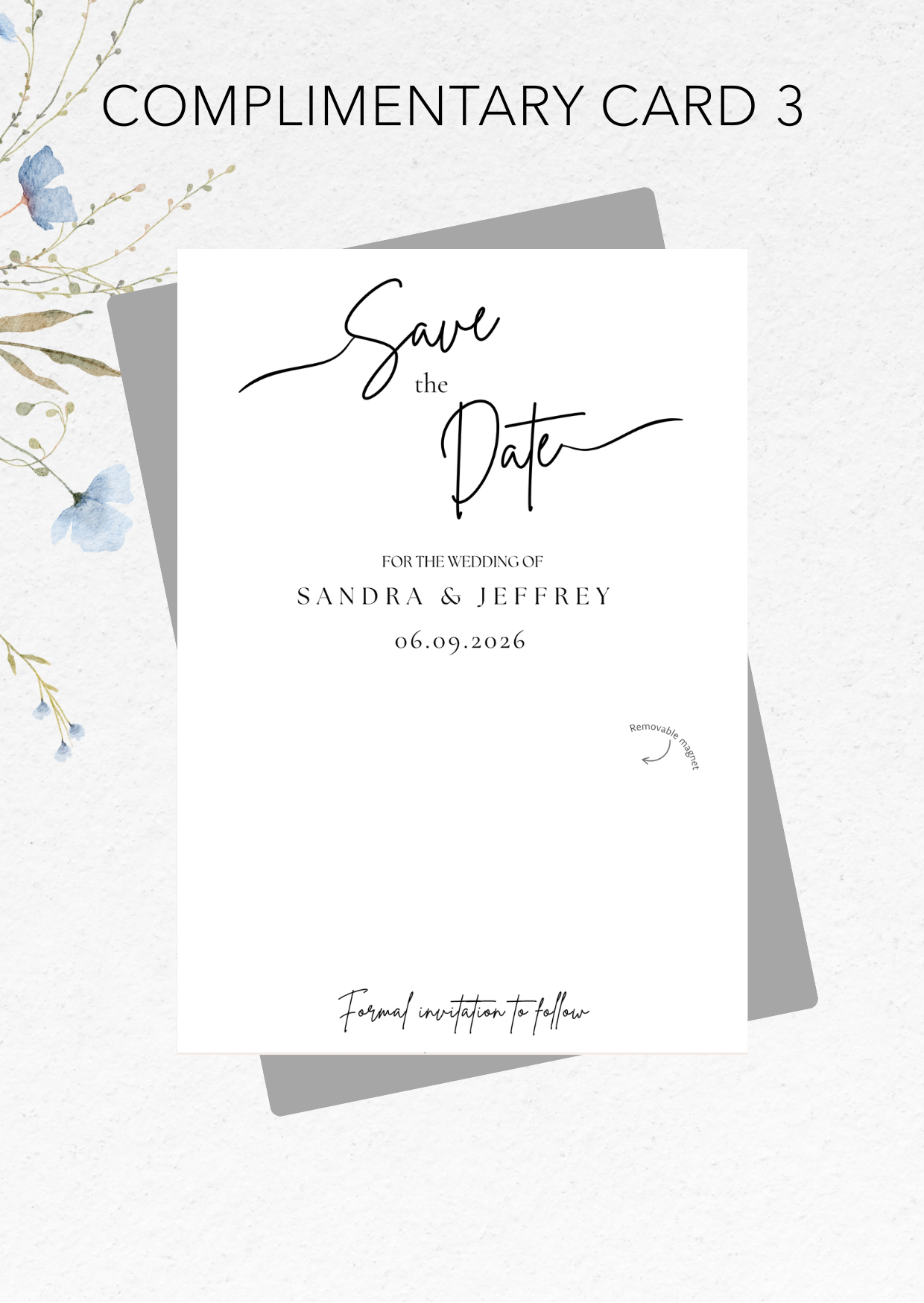 Save the Date: Fridge Magnet