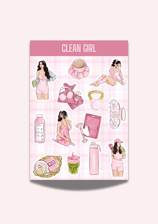Clean Girl Sticker Sheet